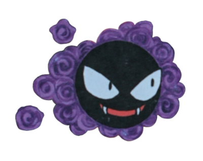 gastly grins to their right